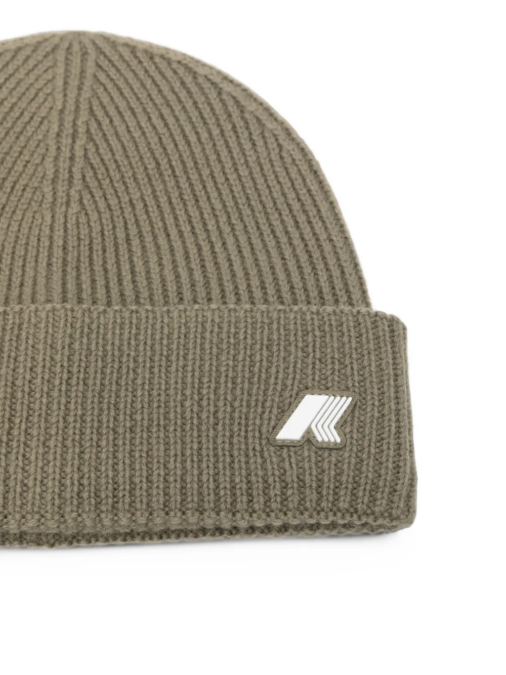 K-Way Brice ribbed-knit beanie hat Groen
