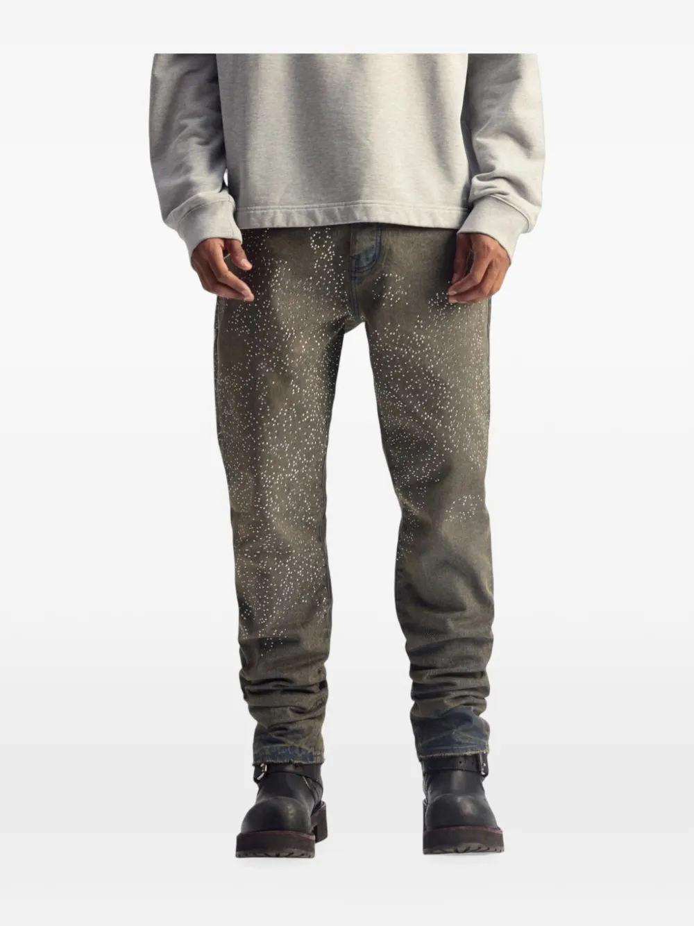Purple Brand P005 jeans verfraaid met studs Blauw