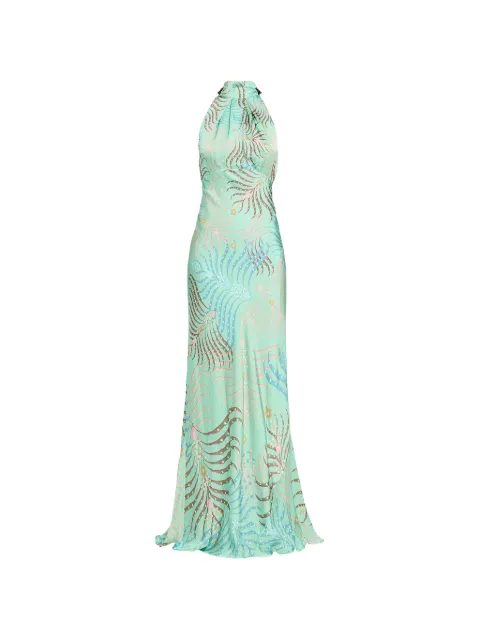Saloni Michelle high-neck gown