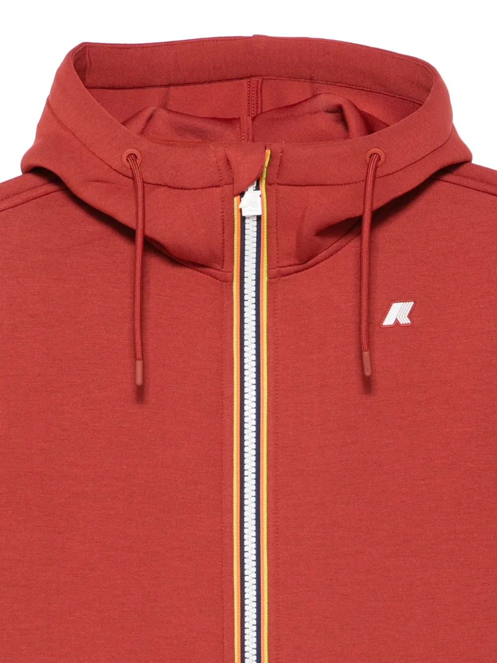 K-Way Hoodie met logopatch Rood