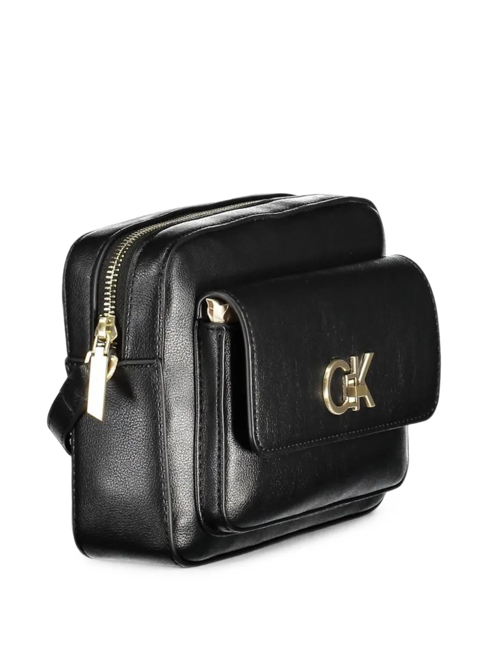 Calvin Klein Schoudertas met logoplakkaat Zwart