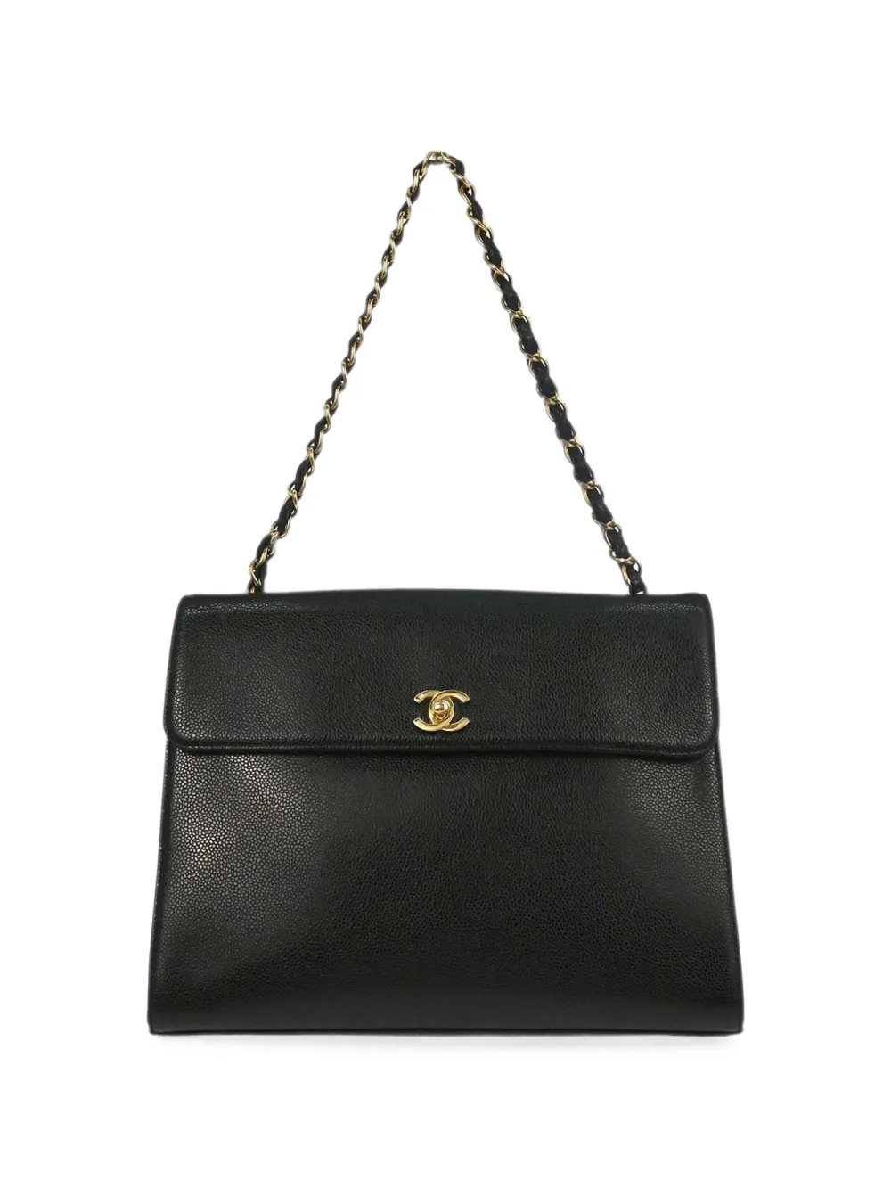 CHANEL Pre-Owned 2000-2002 CC turn-lock tote bag - Nero