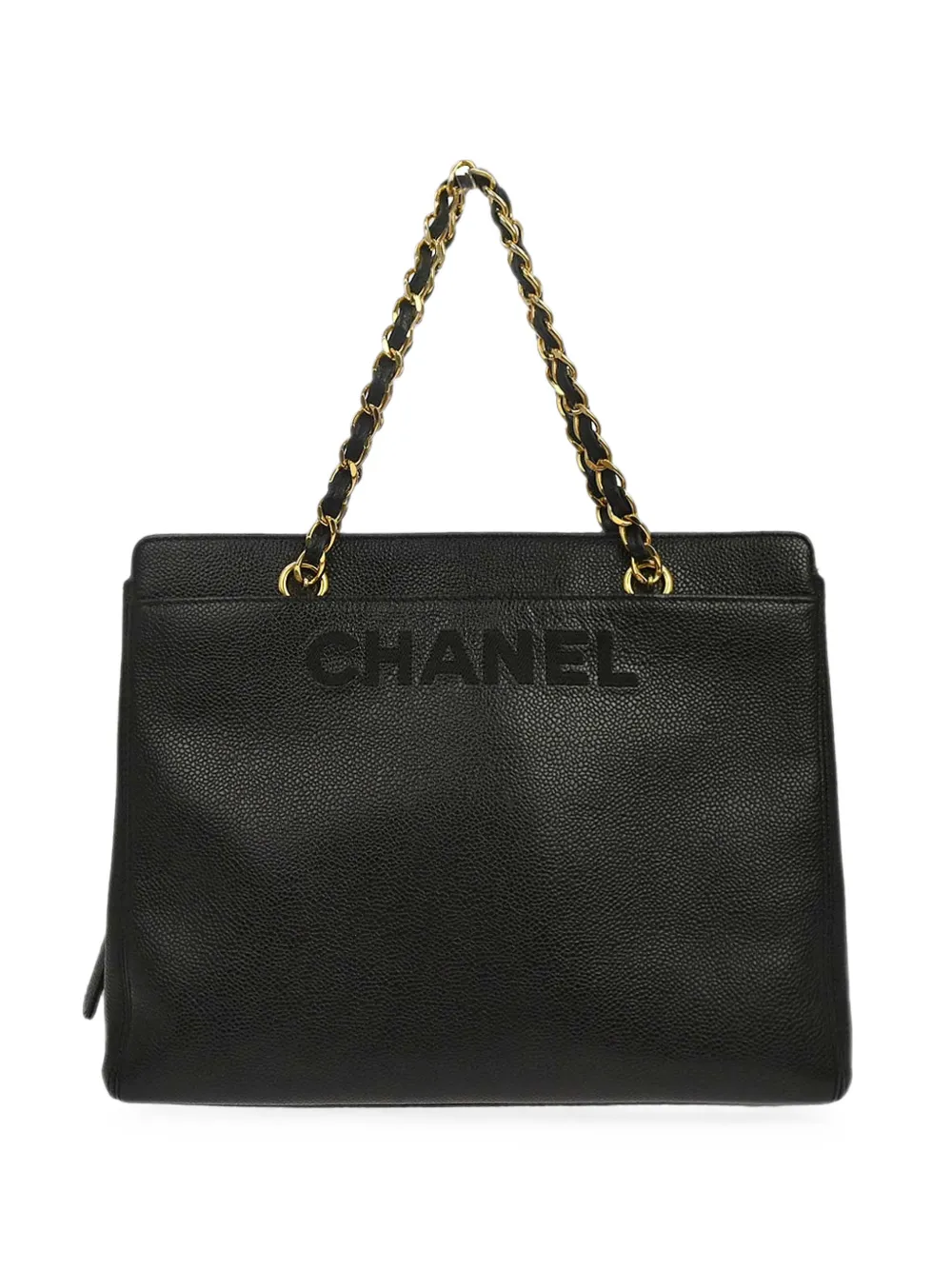 CHANEL Pre-Owned 1997-1999 chain-link tote bag - Schwarz