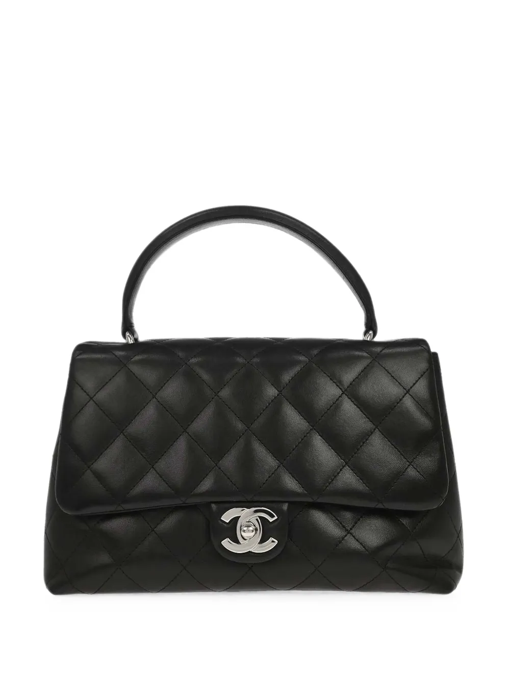 CHANEL Pre-Owned 2006-2008 quilted CC turn-lock tote bag - Nero