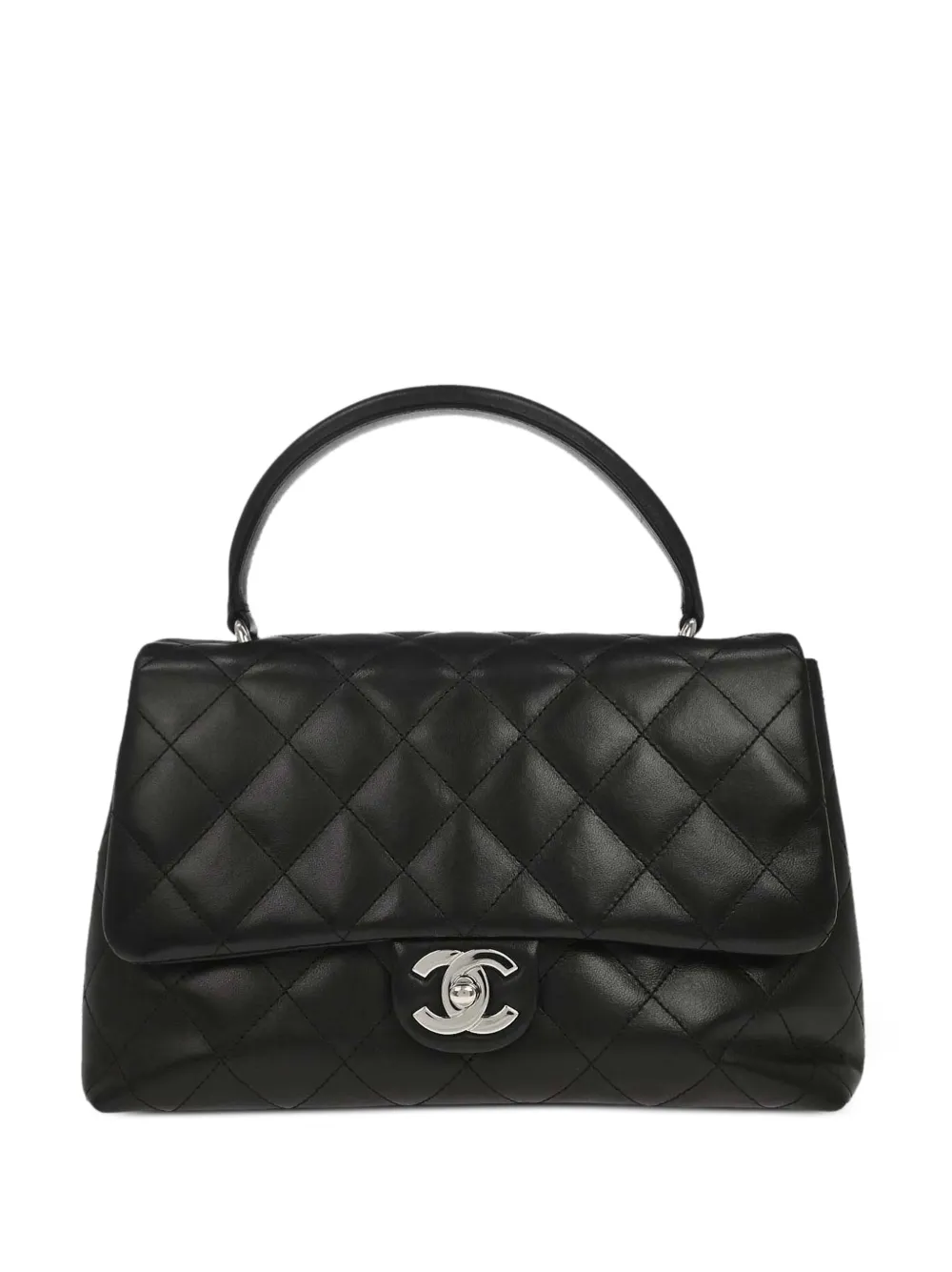 CHANEL Pre-Owned 2006-2008 quilted CC turn-lock tote bag - Schwarz