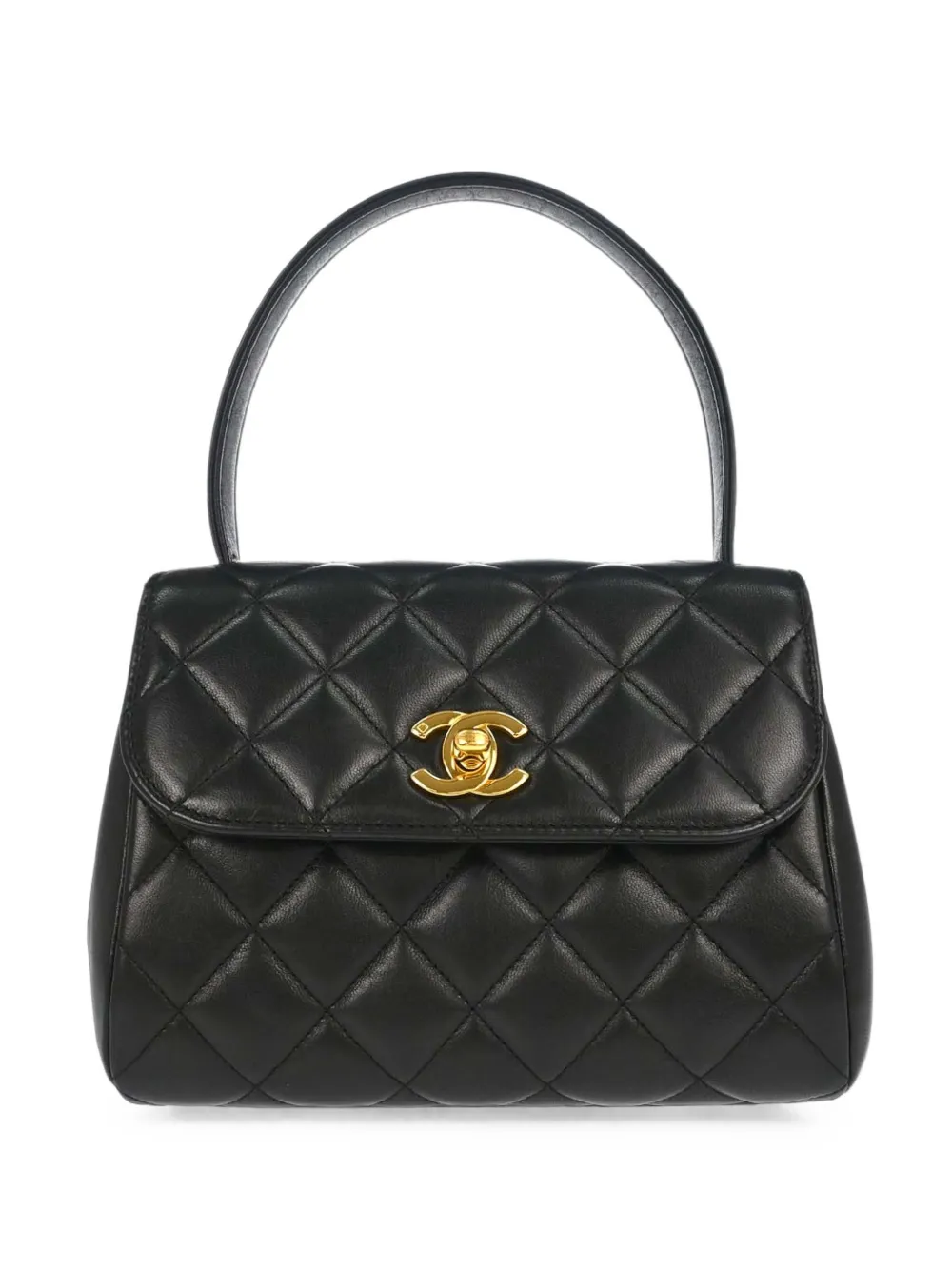 CHANEL Pre-Owned 1996-1997 diamond-quilted tote bag - Nero