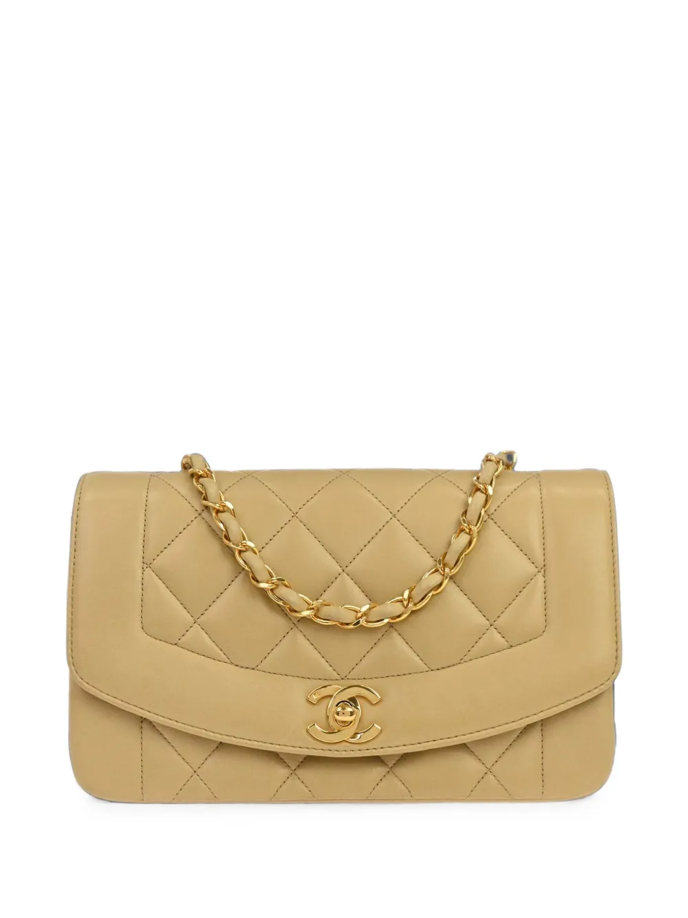 CHANEL Pre-Owned 1991-1994 small Diana shoulder bag - Toni neutri