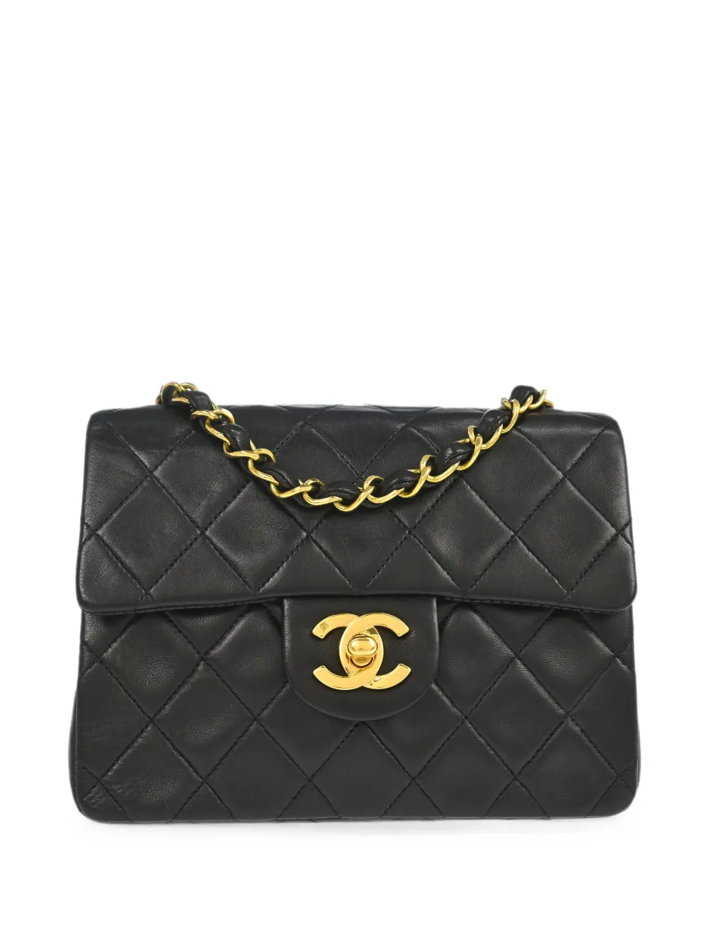 CHANEL Pre-Owned 1991-1994 17 mini Classic Square Flap shoulder bag - Nero