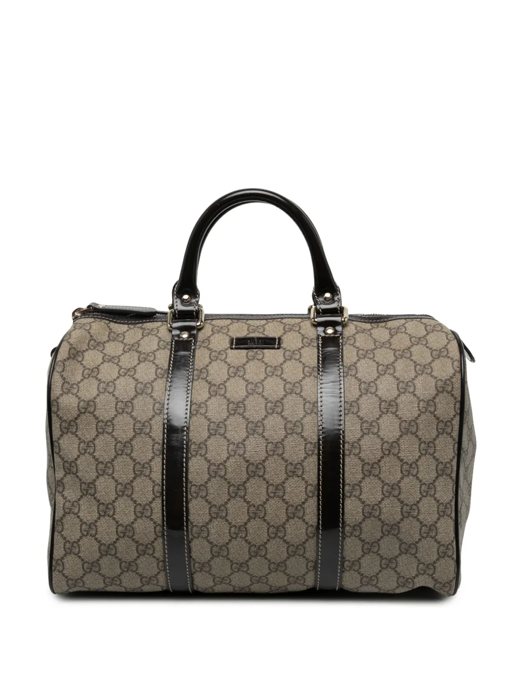 Gucci Pre-Owned sac boston Joy médium à motif GG Supreme (2016-2026) - Tons neutres Gucci Pre-Owned sac boston Joy médium à motif GG Supreme (2016-2026) - Tons neutres