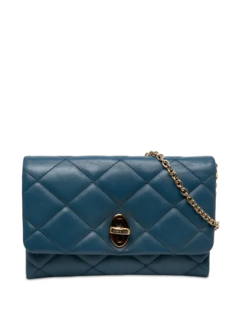 Dolce & Gabbana Pre-Owned bolsa crossbody de piel capitonada con cadena 2021