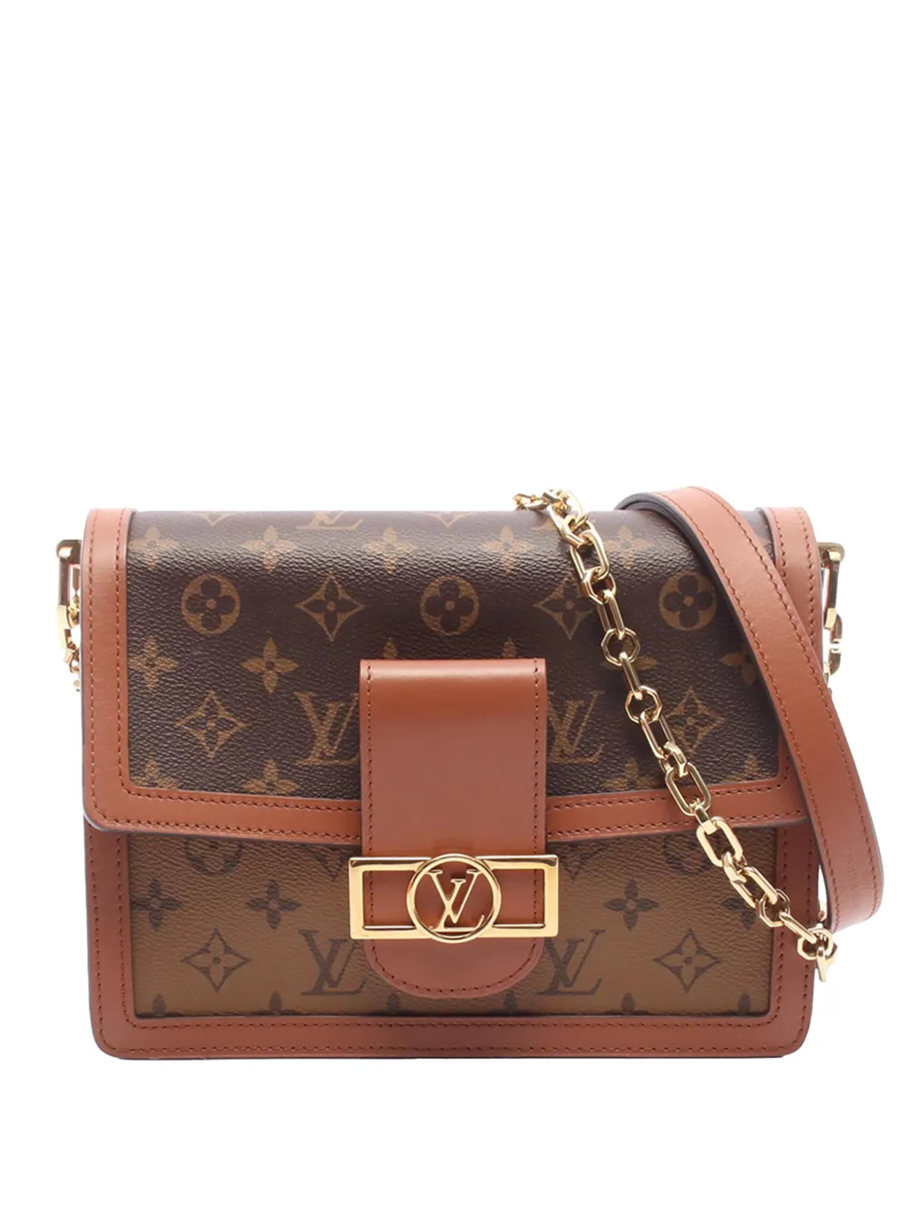 Louis Vuitton Pre-Owned 2021-2026 Monogram Reverse Dauphine MM satchel - Braun