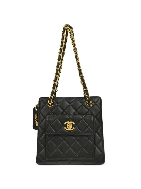 CHANEL Pre-Owned 1996-1997 quilted CC turn-lock tote bag