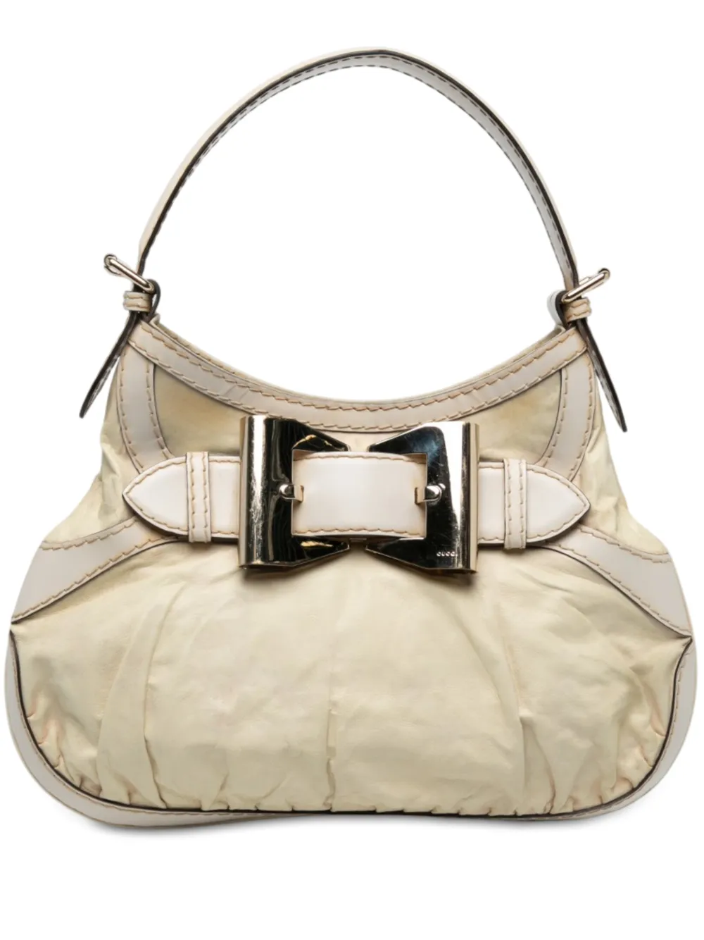 Gucci Pre-Owned 2000-2015 Calfskin Queen hobo bag - Bianco