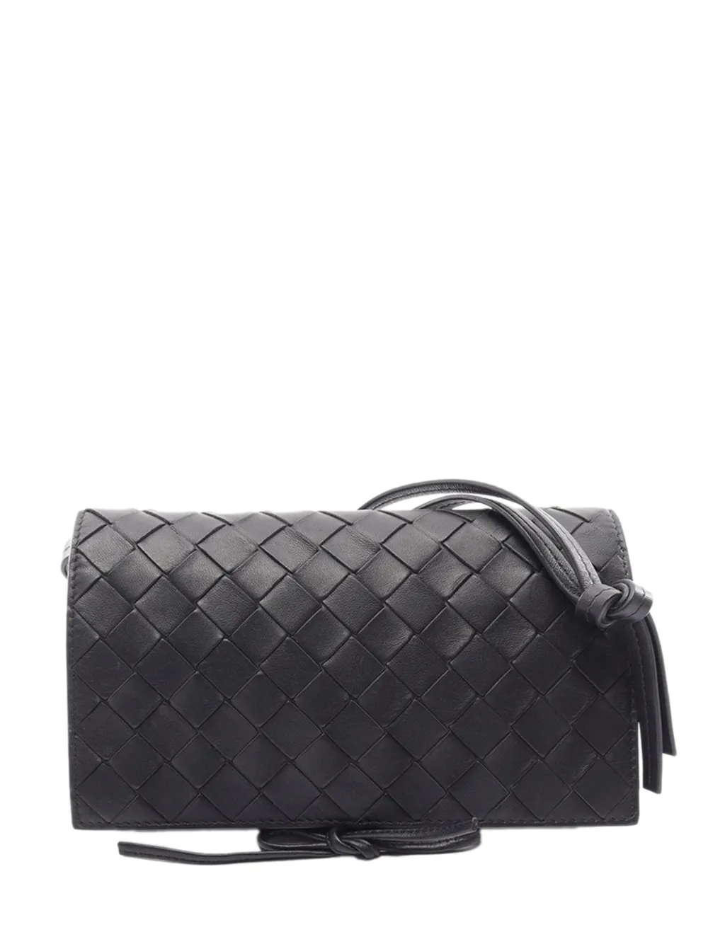 Bottega Veneta Pre-Owned 2012-2026 Nappa Intrecciato crossbody bag - Schwarz