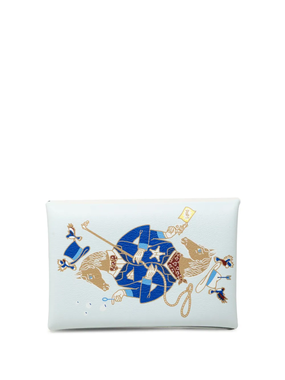 Hermès Pre-Owned 2023 Swift Cowboy Calvi card holder - Blau