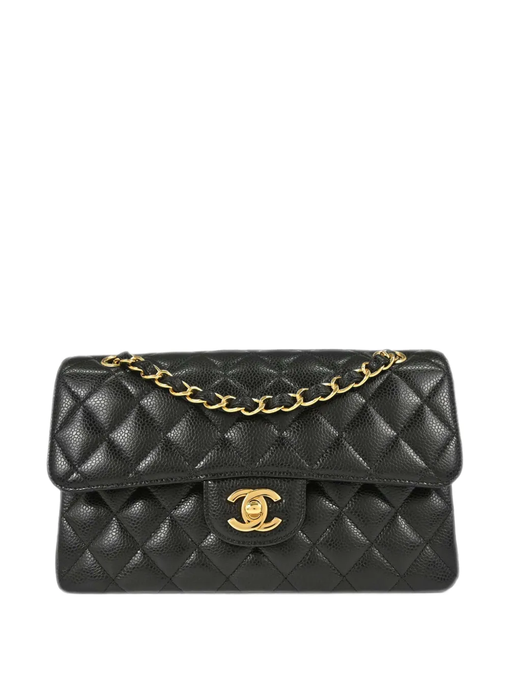 CHANEL Pre-Owned 2019 small Classic Double Flap shoulder bag - Nero