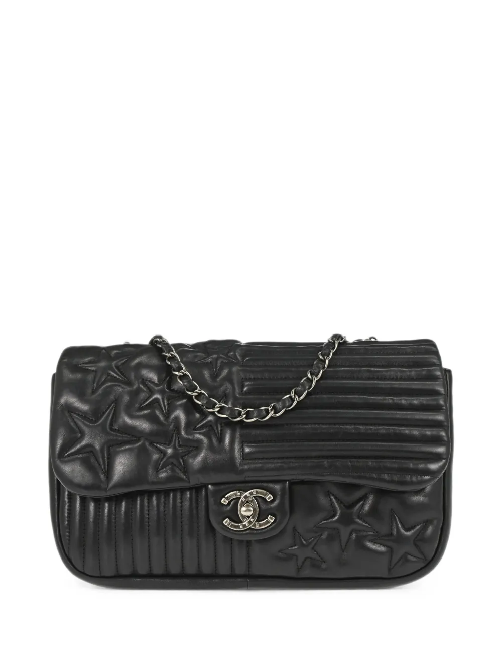 CHANEL Pre-Owned 2014 Paris Dallas Stars and Stripes Flap shoulder bag - Nero