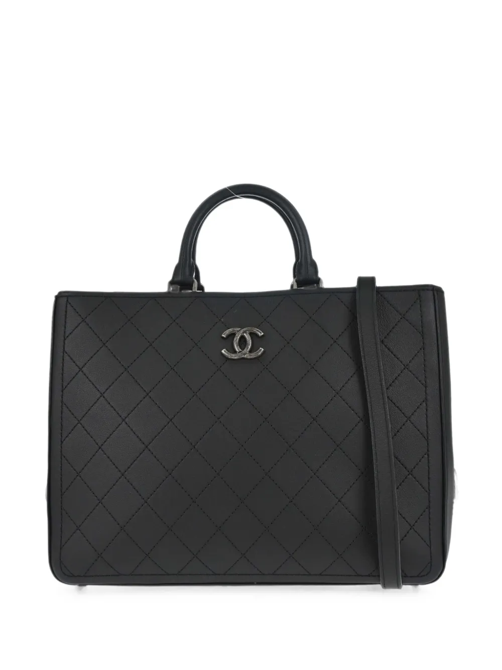 CHANEL Pre-Owned 2017-2018 Wild Stitch tote bag - Nero