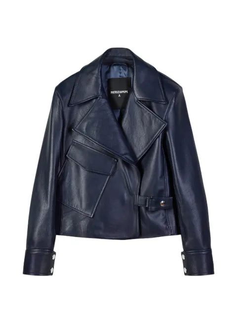 Patrizia Pepe pocket-detail leather jacket