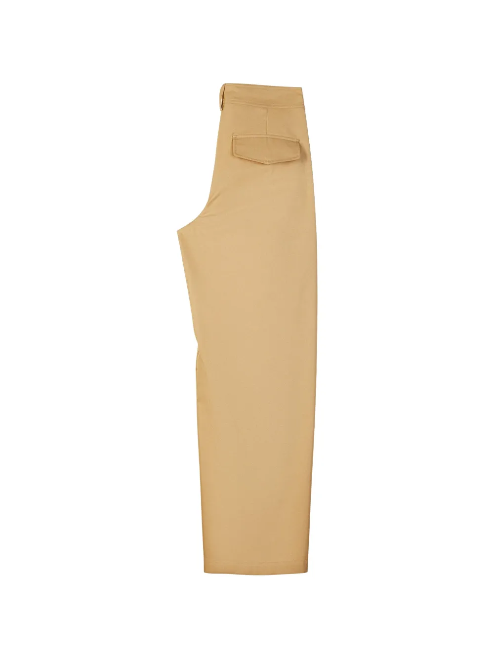 Patrizia Pepe Cargo broek met wijde pijpen Beige