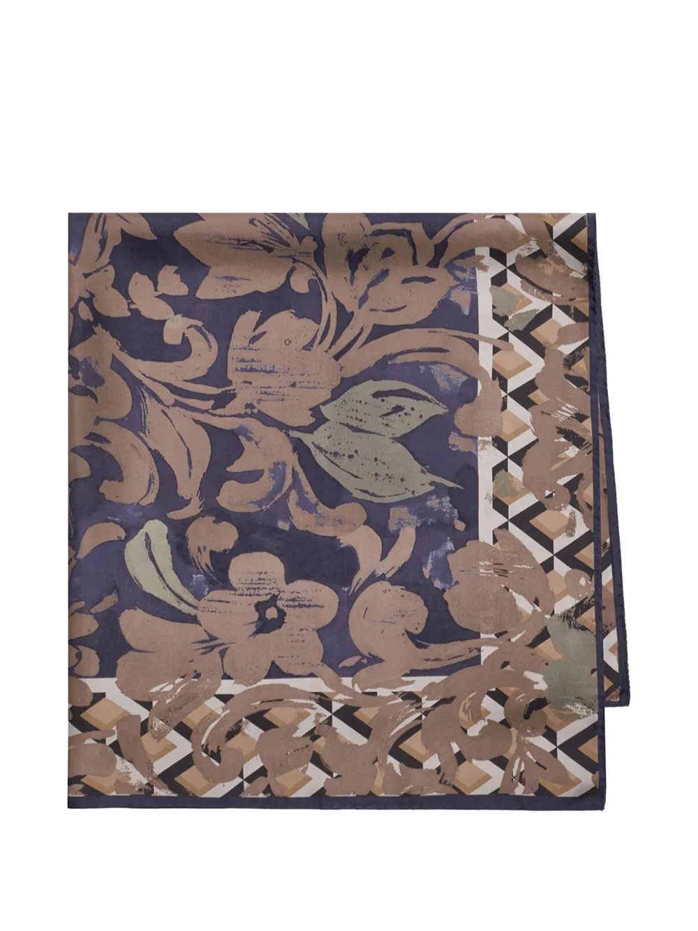 MALIPARMI floral-print silk scarf