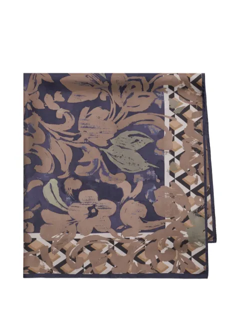 MALIPARMI floral-print silk scarf