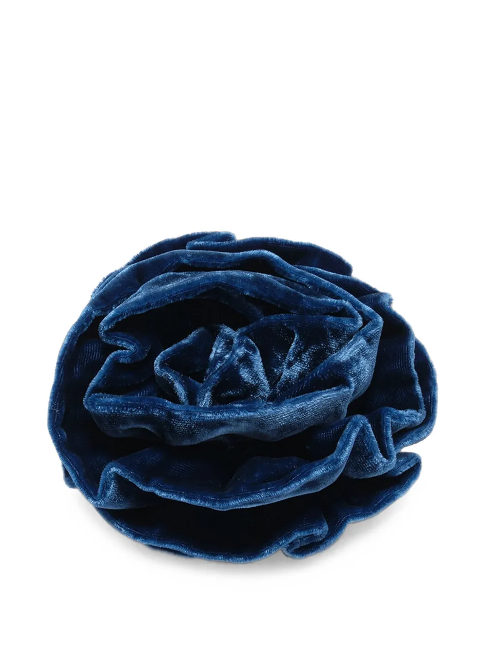 MALIPARMI velvet rose brooch - Bleu MALIPARMI velvet rose brooch - Bleu