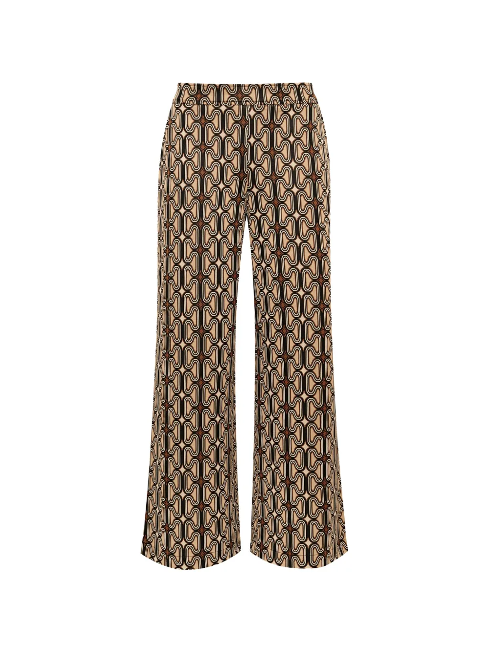 MALIPARMI chain-motif flared trousers