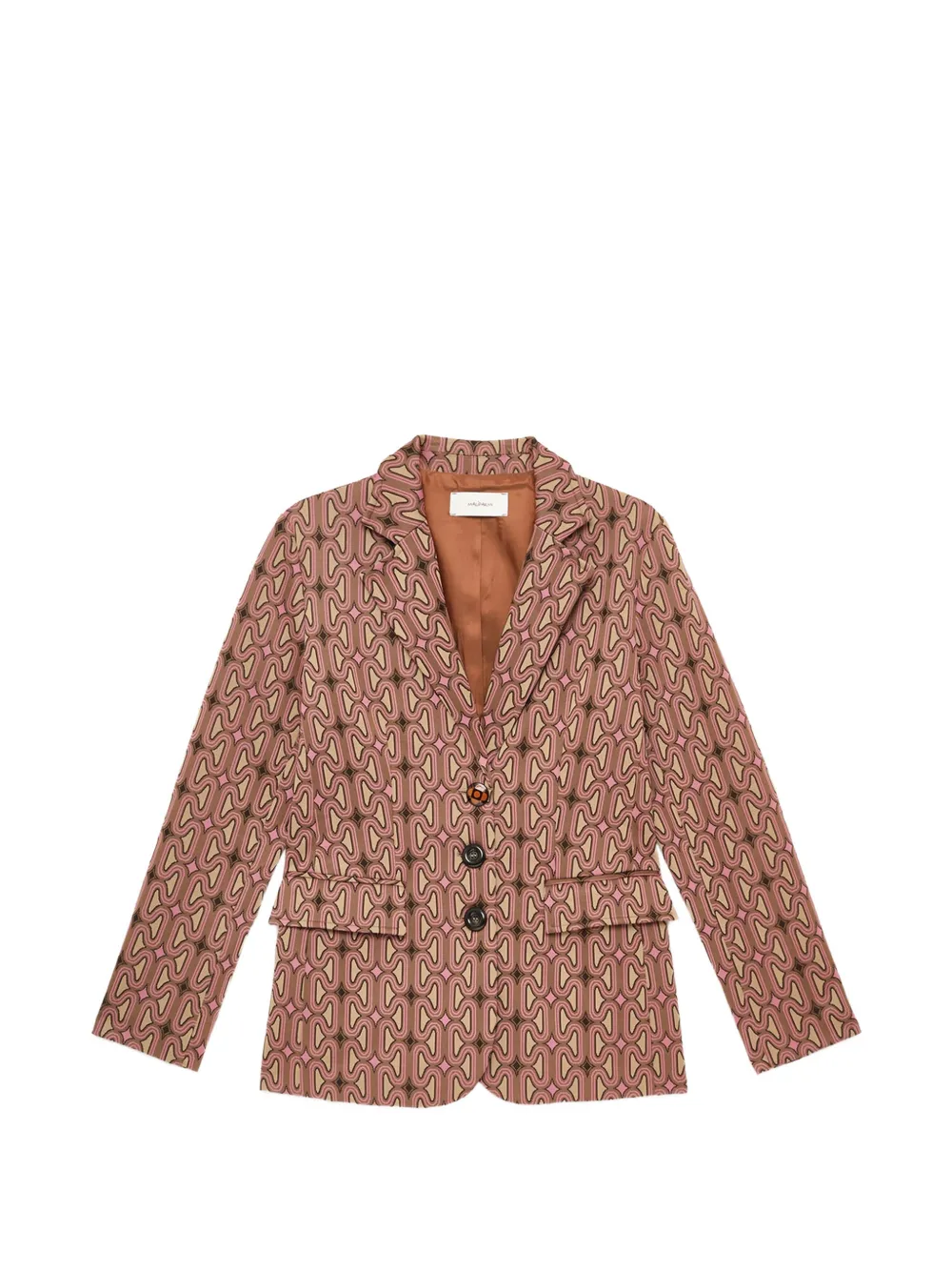 MALIPARMI jacquard-interlock blazer - Braun