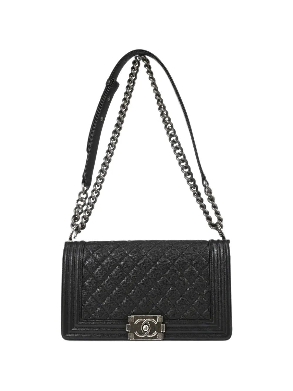 CHANEL Pre-Owned 2017 medium Boy Chanel quilted shoulder bag - Nero