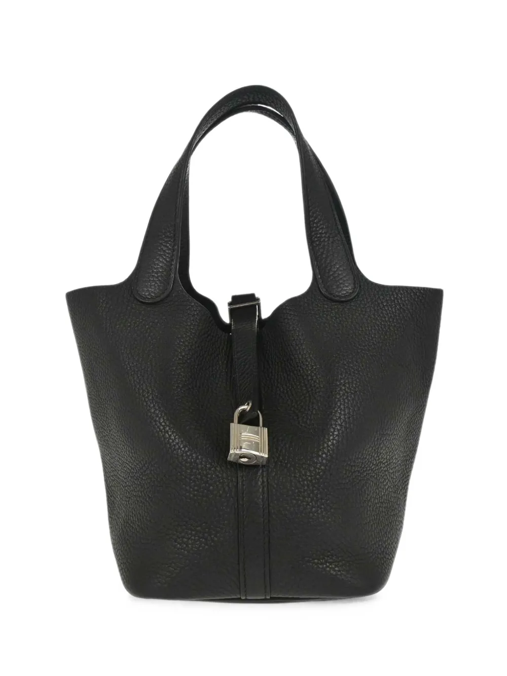Hermès Pre-Owned 2017 18 PM Taurillon Clemence Picotin Lock tote bag - Schwarz