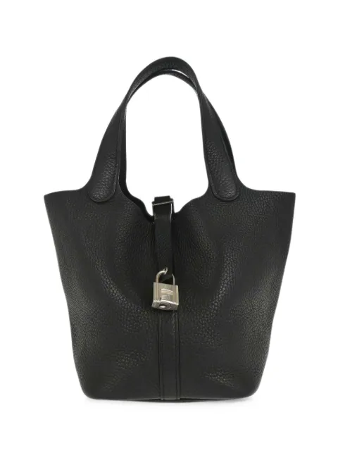 Hermès Pre-Owned 2017 18 PM Taurillon Clemence Picotin Lock tote bag