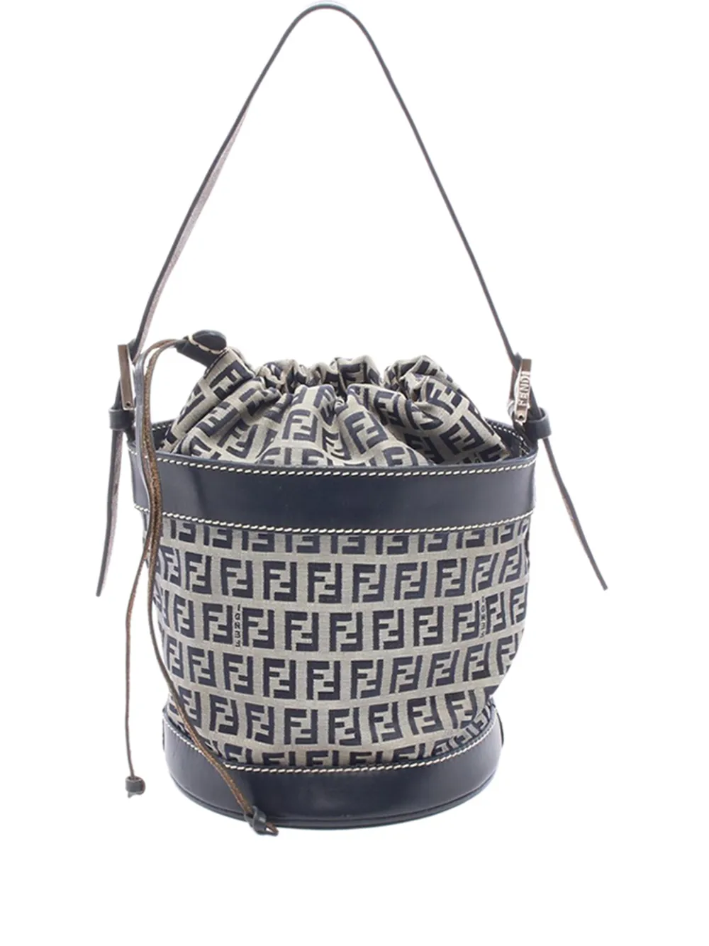 Fendi Pre-Owned 2000-2010 Zucchino Canvas bucket bag - Grigio