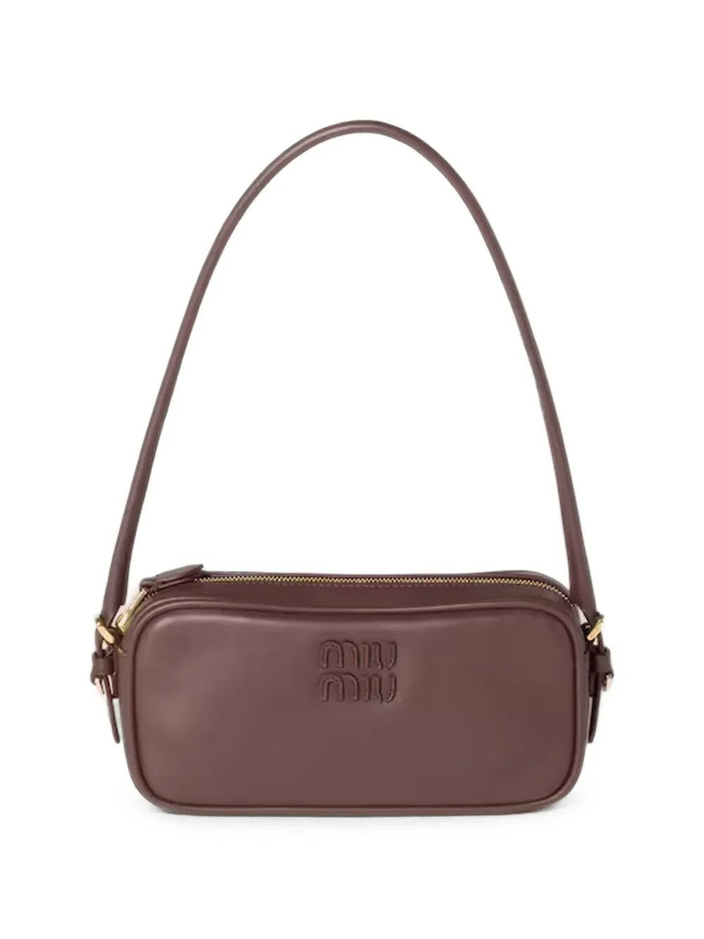Miu Leren buidel Bruin