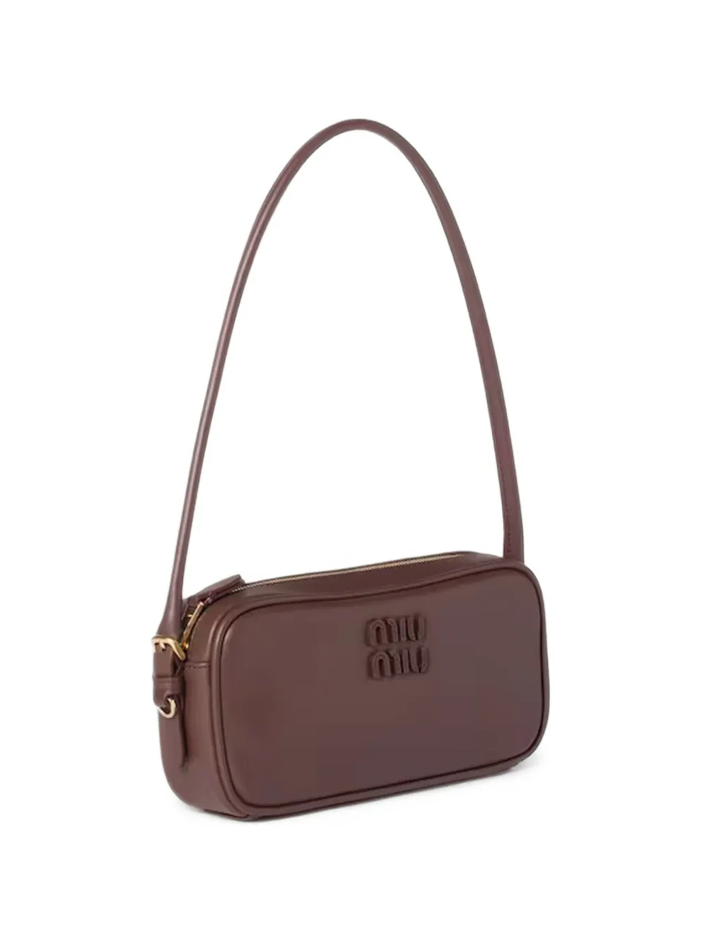 Miu Miu leather pouch - Marrone