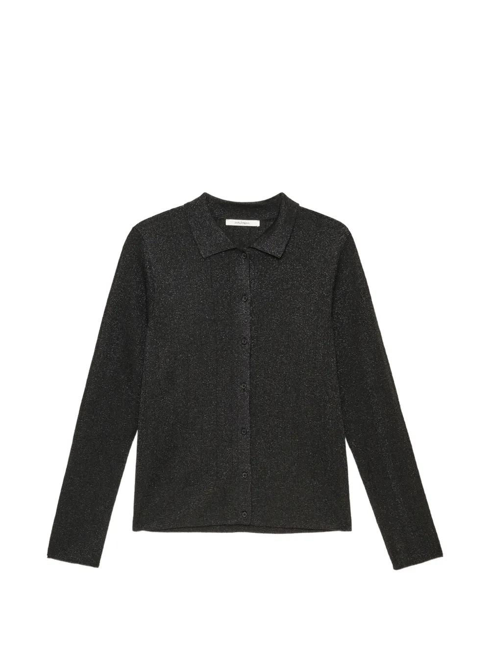 MALIPARMI polo-collar cardigan - Noir