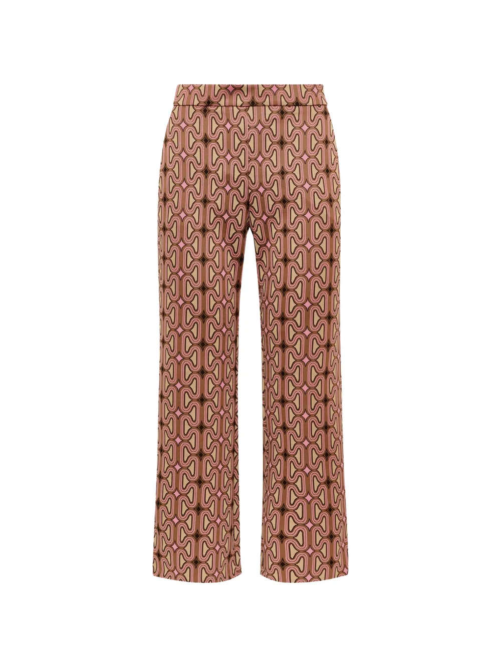MALIPARMI chain-motif flared trousers