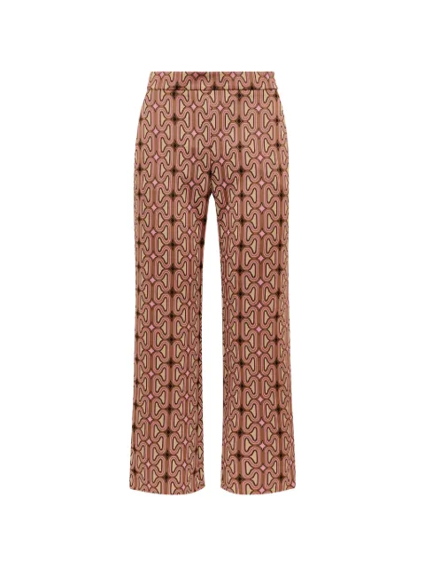 MALIPARMI chain-motif flared trousers
