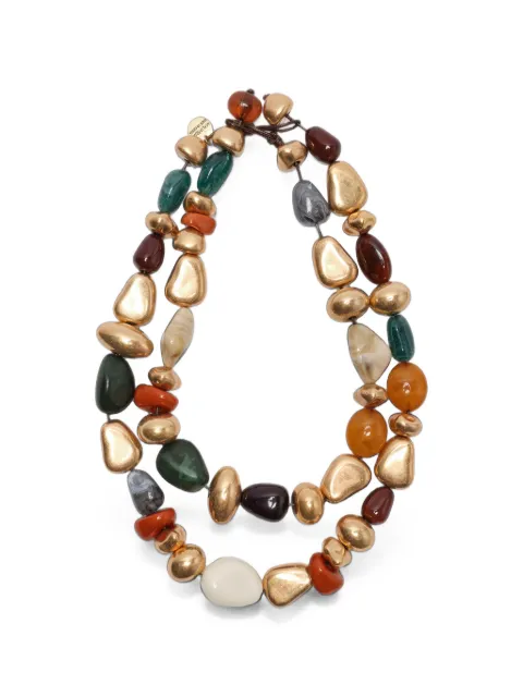 MALIPARMI double-strand stone necklace