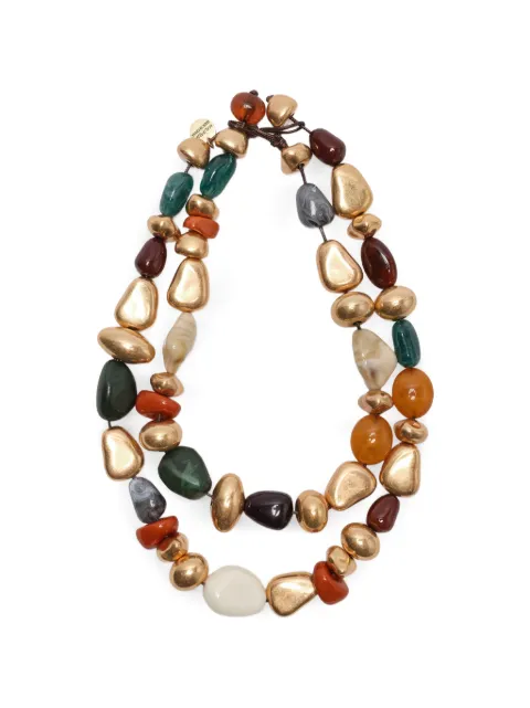 MALIPARMI double-strand stone necklace