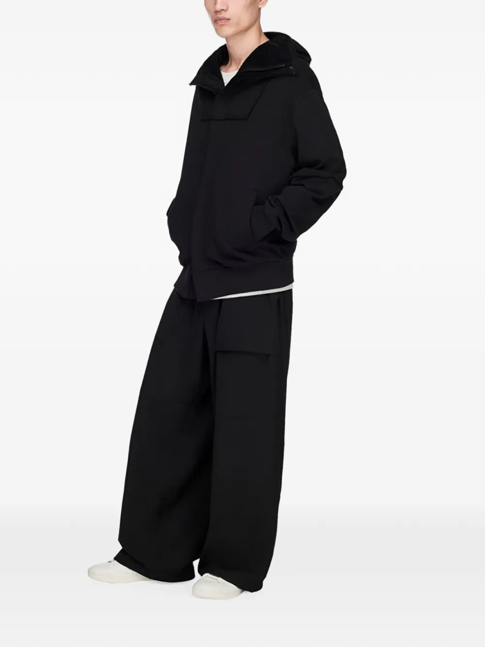 Y-3 French Terry Ninja cotton hoodie - Black