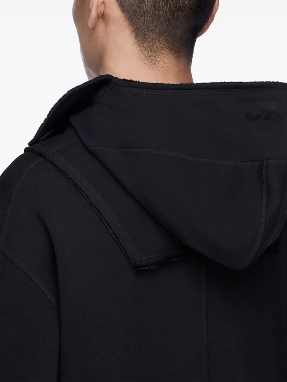 Y-3 French Terry Ninja cotton hoodie Zwart