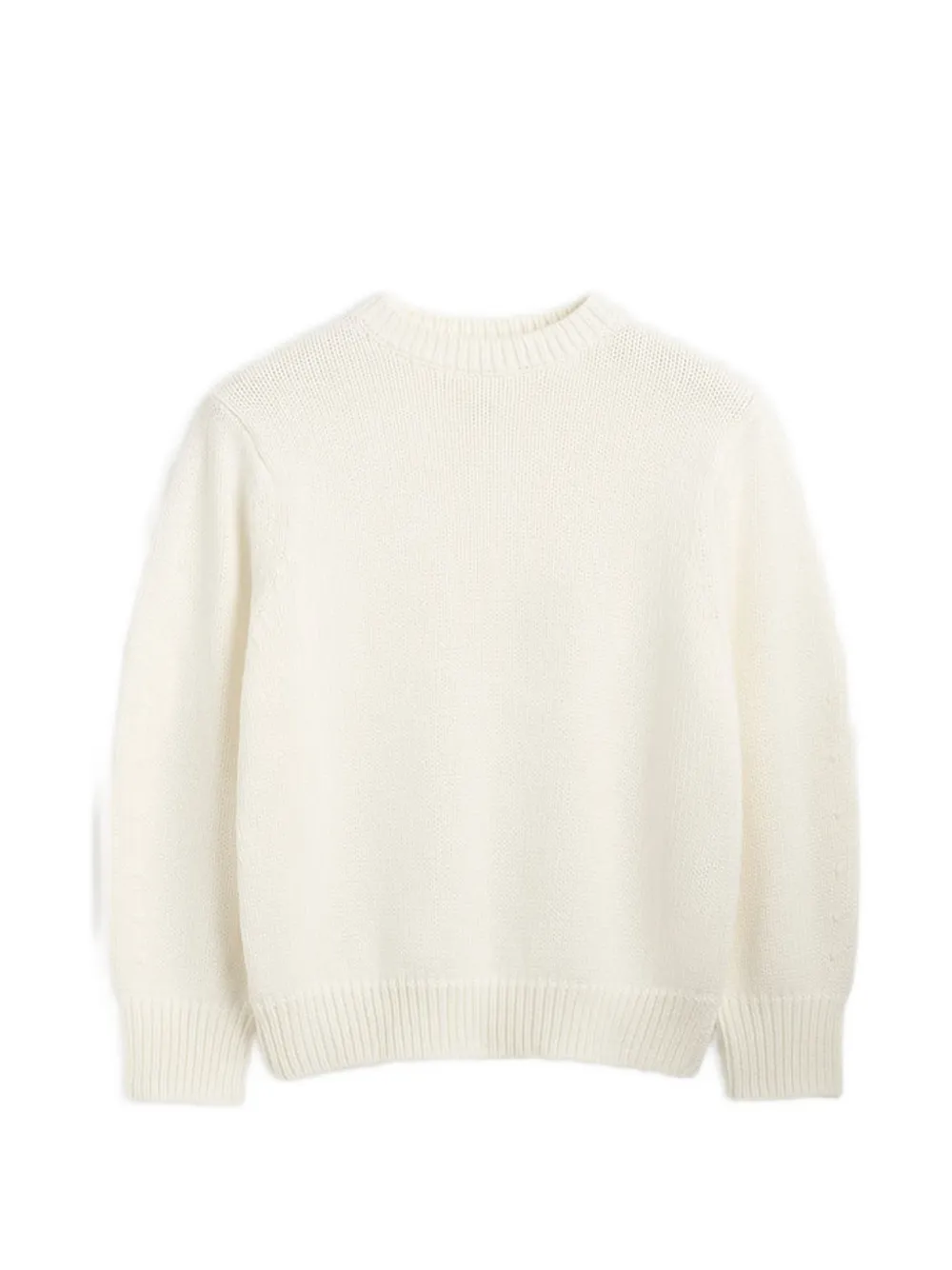 TOTEME oversized crew knit macadamia - Neutrals