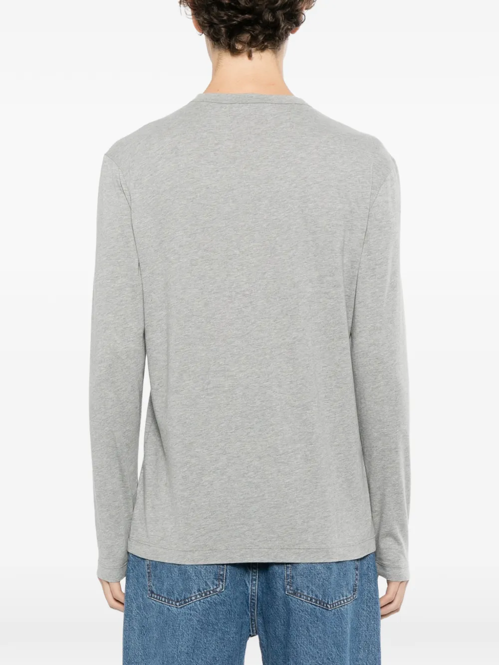 James Perse brushed lotus long-sleeve T-shirt Grijs