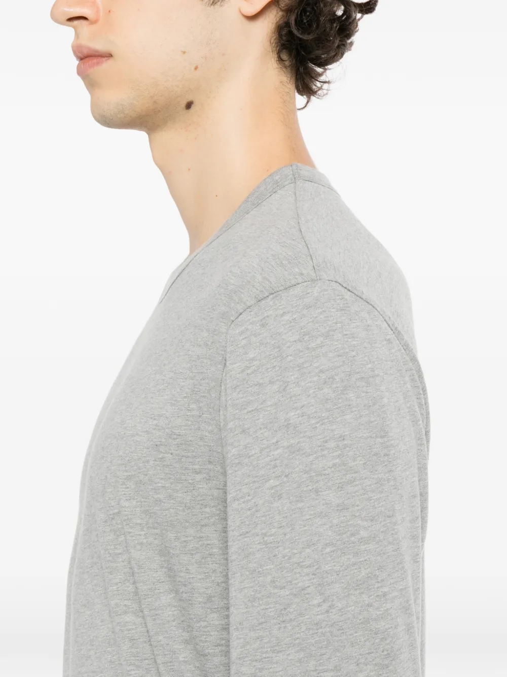 James Perse brushed lotus long-sleeve T-shirt Grijs
