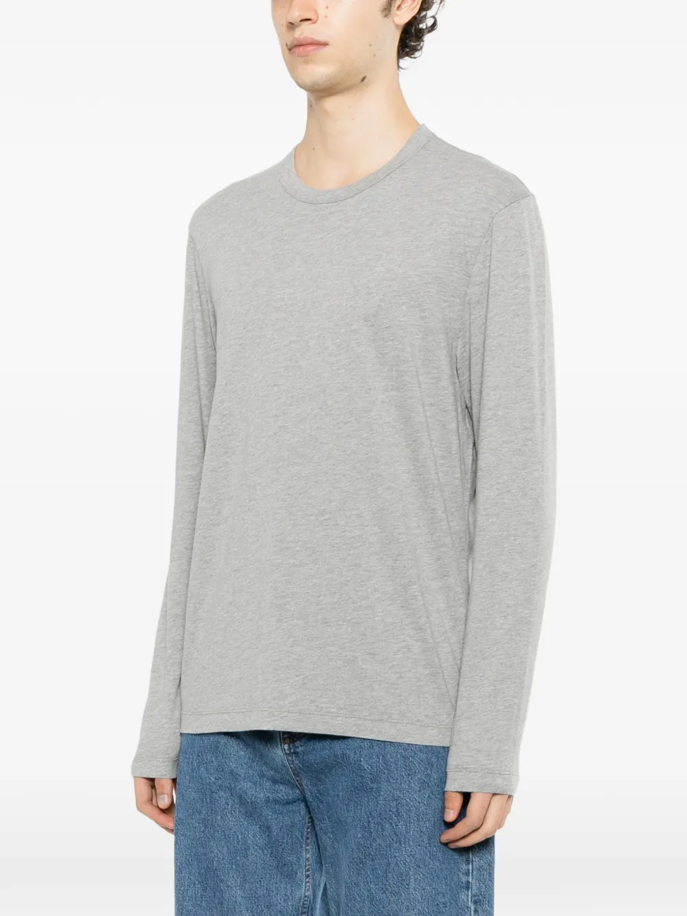 James Perse brushed lotus long-sleeve T-shirt Grijs