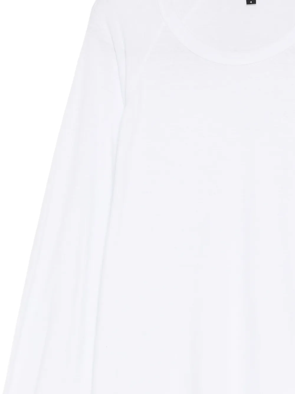 James Perse brushed Lotus long-sleeve T-shirt Wit