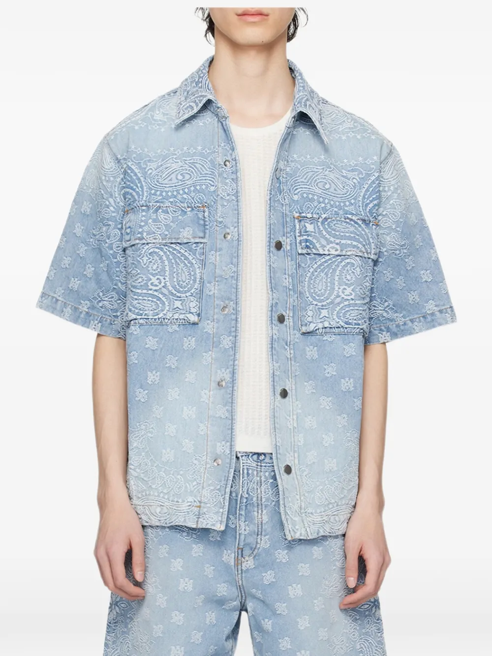 AMIRI short-sleeve shirt Blauw