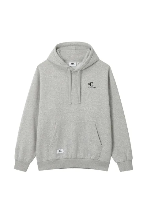 CHOCOOLATE logo-embroidered drawstring hoodie