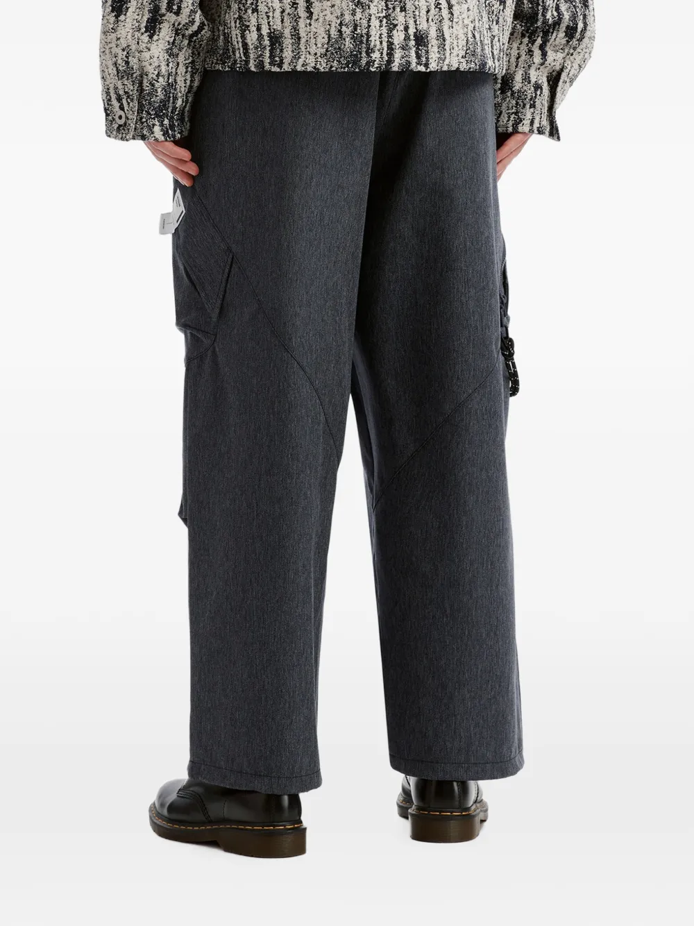 Musium Div. Cargo broek met vlakken Blauw